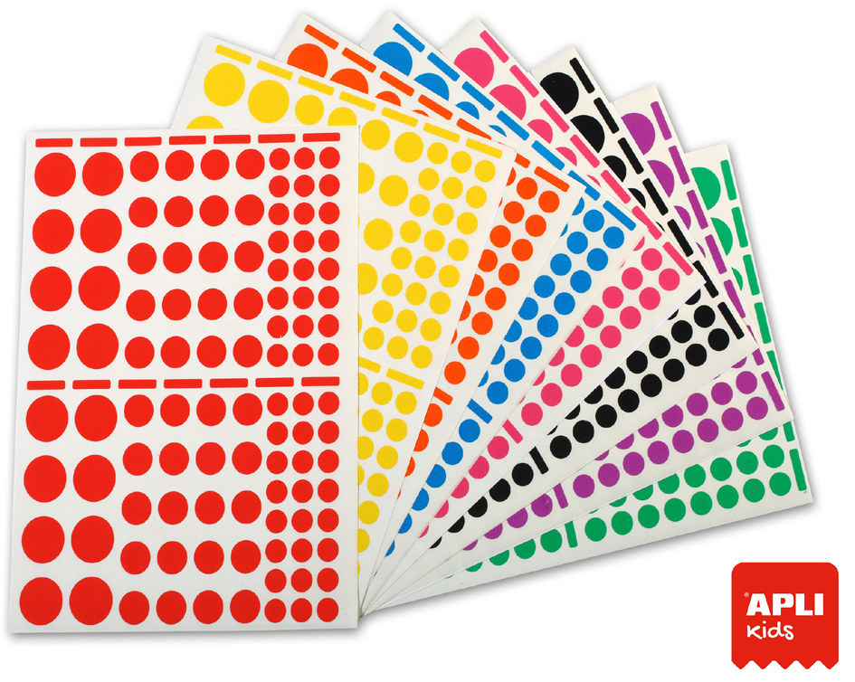 APLI kids Gommettes 'Rond', grand conditionnement