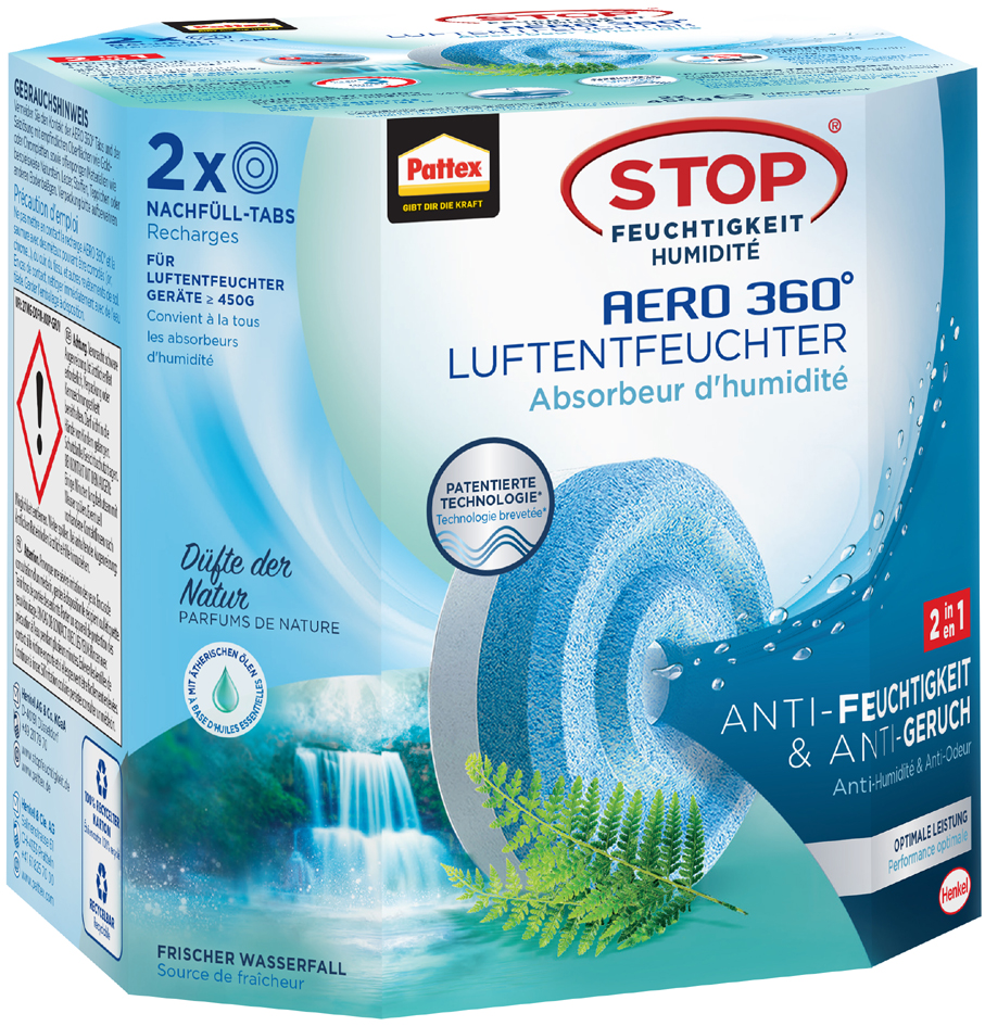 Pattex Pastille de recharge AERO 360 'Cascade de fraîcheur'
