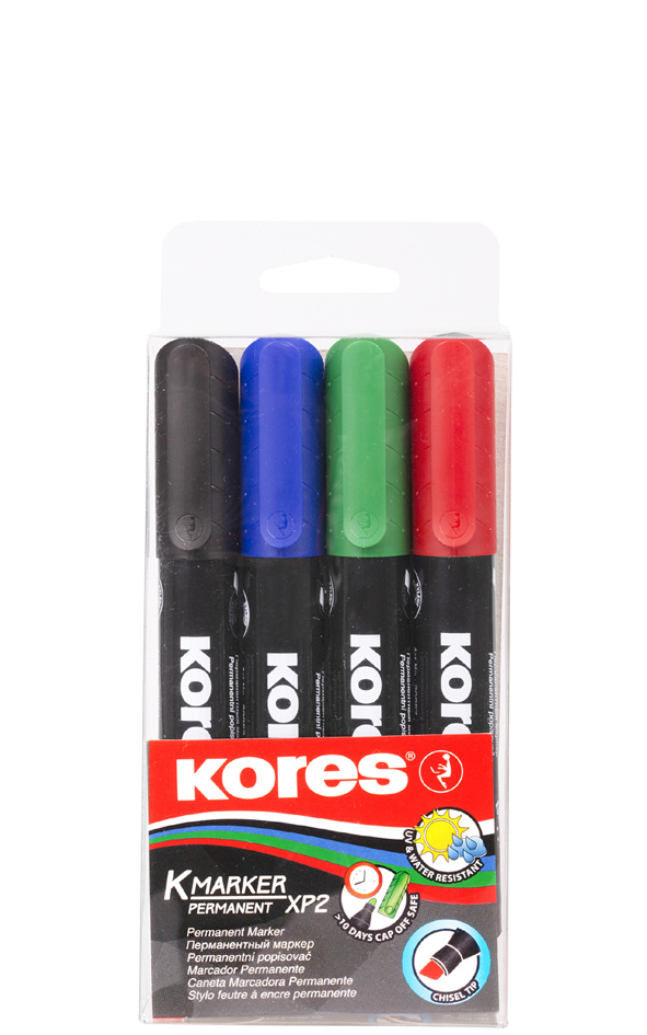 Kores Marqueur permanent 'K MARKER', pointe biseautée