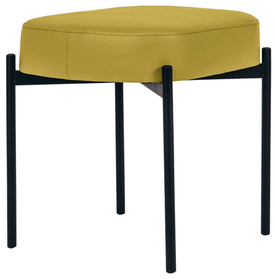PAPERFLOW Banc oval GAIA, taille S, habillage similicuir