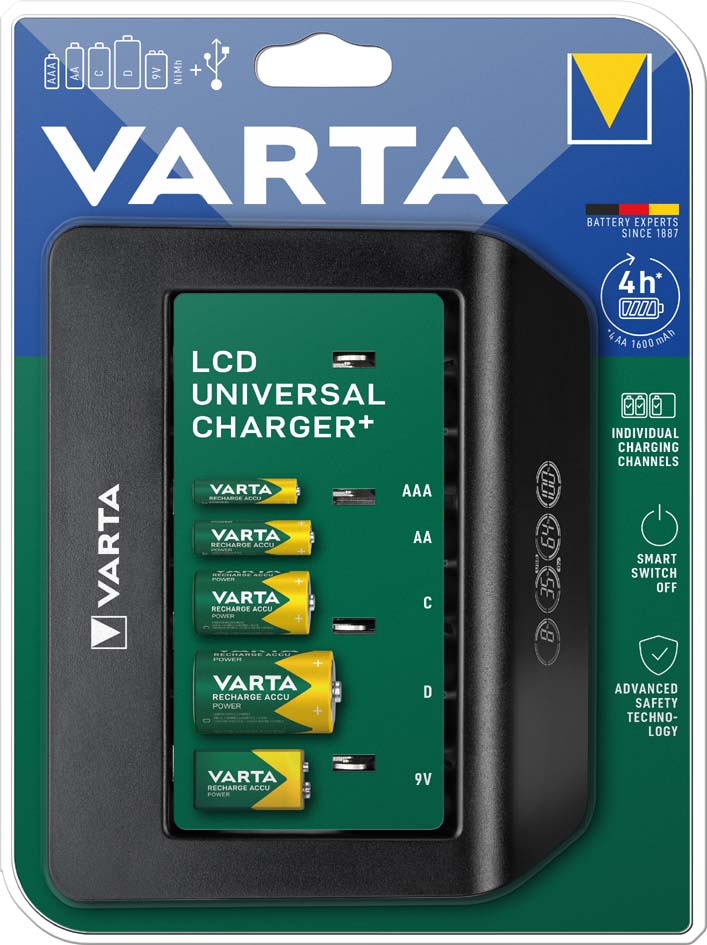 Chargeur "LCD Universal Charger+", emballage