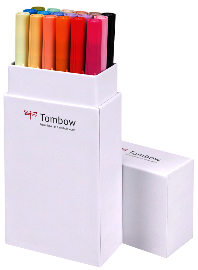 TOMBOW Feutre double pointe 'ABT DUAL BRUSH PEN', couleurs