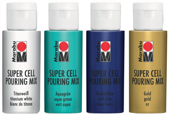 Super Cell Pouring Mix-Set OCEAN, couleurs
