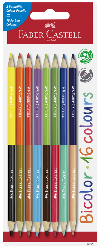 Sets de crayons de couleur, bicolore