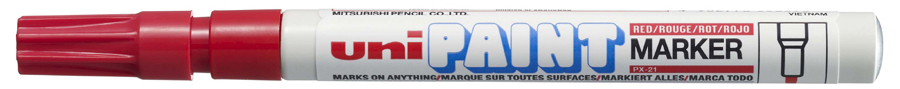 Marqueur permanent PAINT PX21, rouge