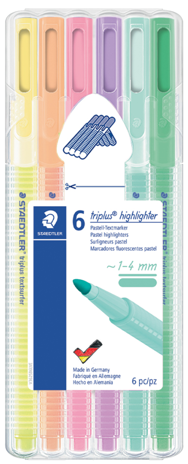 STAEDTLER Surligneur 'triplus highlighter', étui de 6