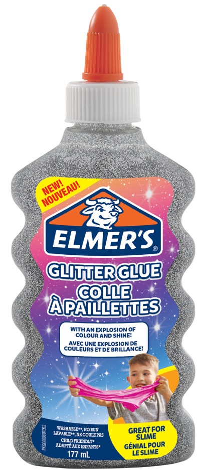 ELMER'S Colle à paillettes 'Glitter Glue', 177 ml, argent