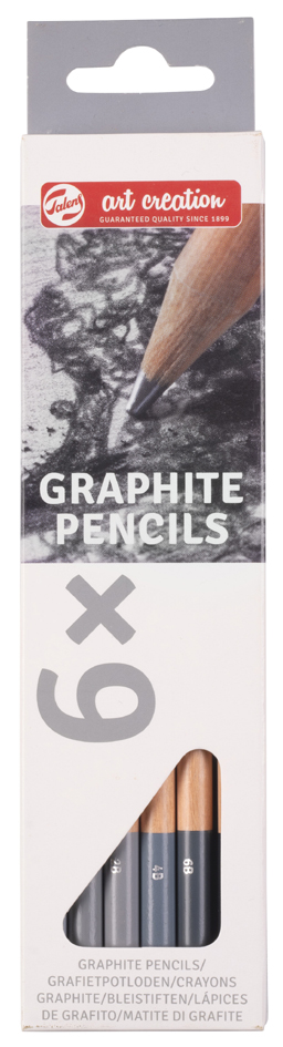 ROYAL Crayons graphite Art Creation, rond, étui de 6