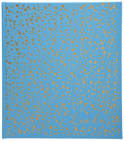 EXACOMPTA Livre d'or Plum, 210 x 190 mm, turquoise / doré