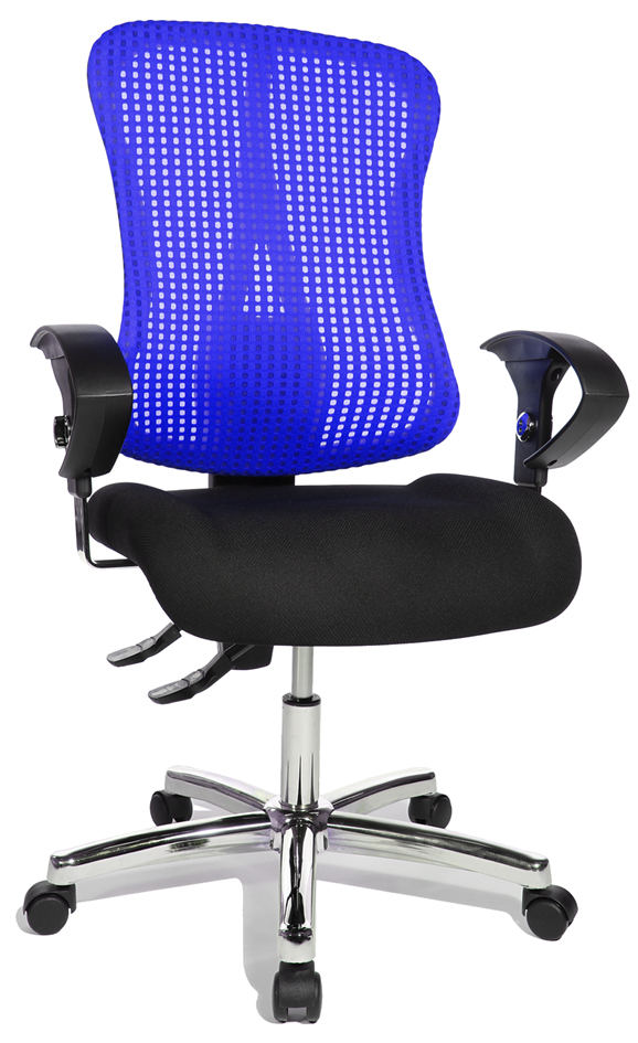 Topstar Chaise de bureau pivotante 'Sitness 90', bleu,