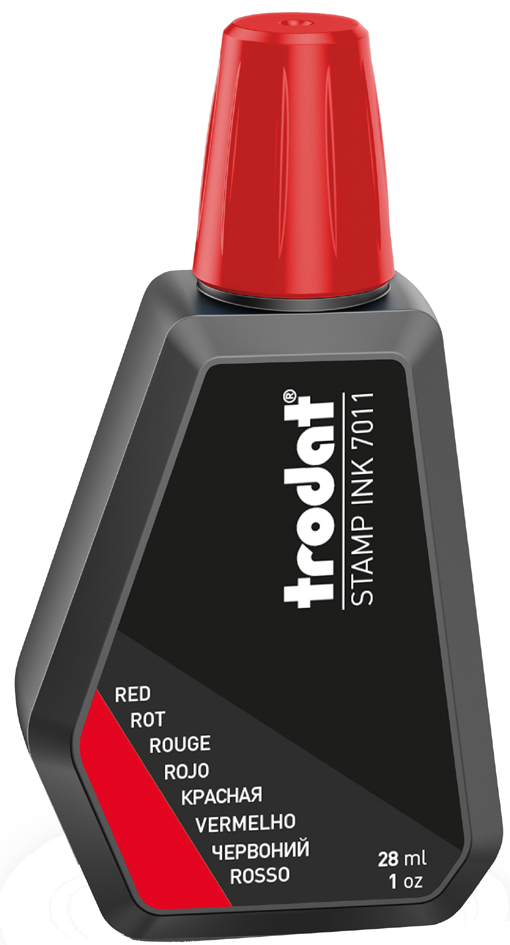trodat Encre pour tampon encreur '7011', 28 ml, rouge