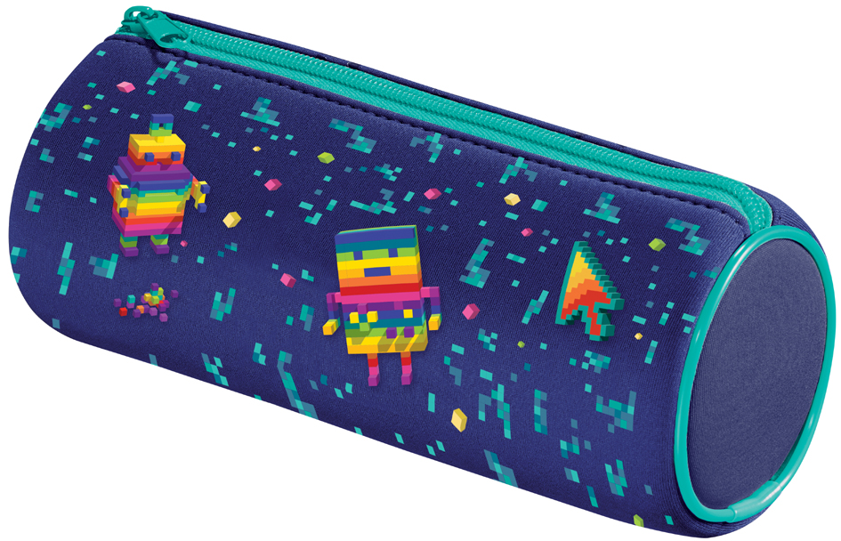 Maped Trousse ronde PIXEL PARTY, bleu