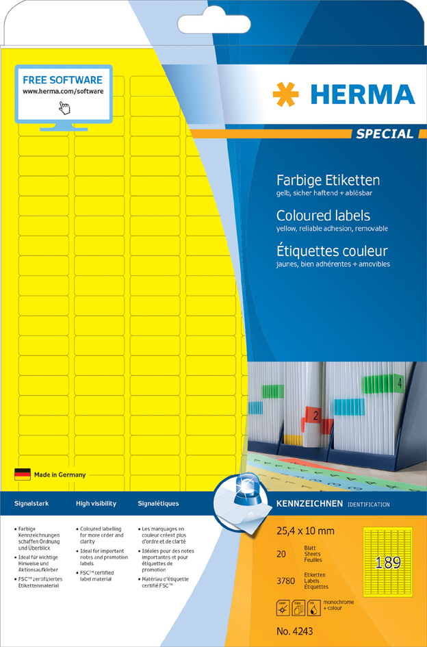 Etiquettes, couleur, petit paquet