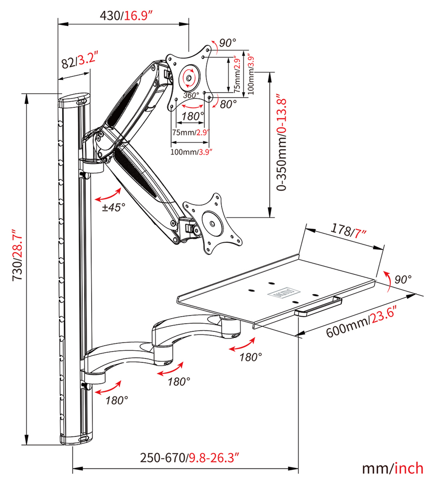Croquis : dimensions