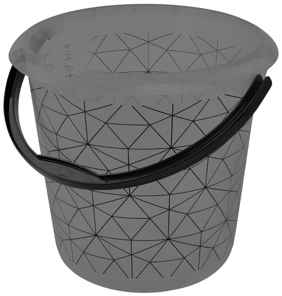 keeeper Seau déco ilvie 'polygon', rond, 10 litres