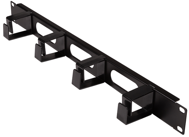 LogiLink Panneau passe-câbles 19', 1 U, avec 4 boucles