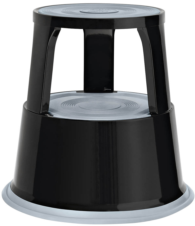 WEDO Tabouret marchepied, en métal, RAL 9005, noir