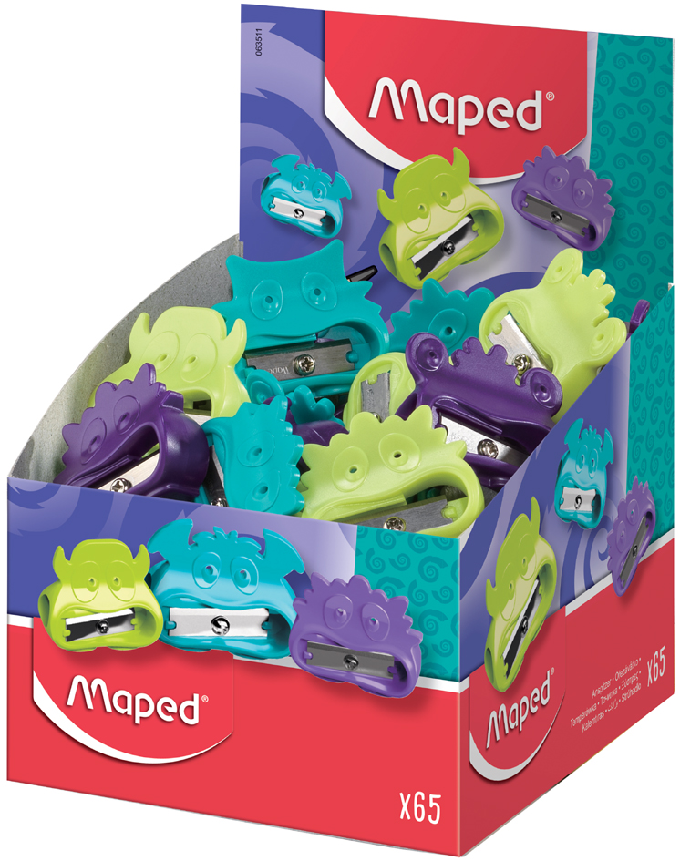Maped Taille-crayon Vivo Monsters, en plastique, par 65