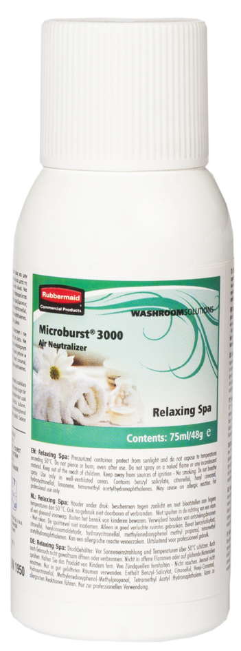 Rubbermaid Désodorisant Aérosol 'Relaxing Spa', 75 ml