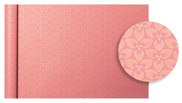 Clairefontaine Papier cadeau 'Tiny Rolls fleurs roses'