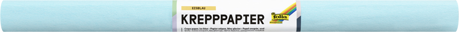 folia Rouleau de papier crépon, 500 mm x 2,5 m, bleu glacier