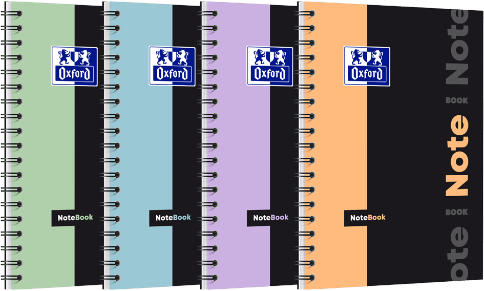 Oxford Etudiants Cahier à spirale NOTEBOOK Pastel, B5, seyès