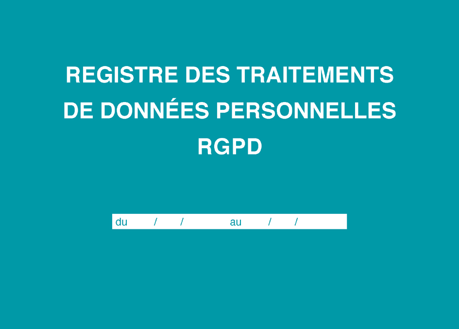 ELVE Registre 'Traitements de données personnelles RGPD'