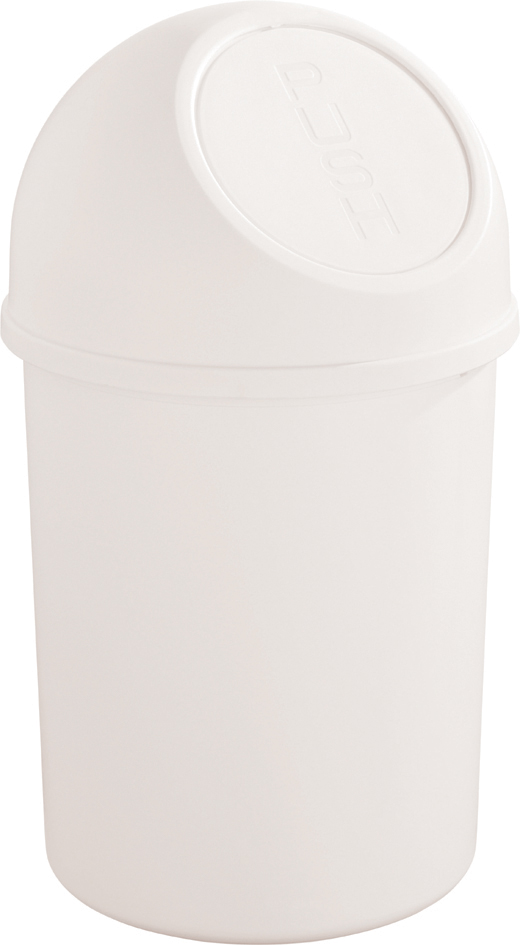 Poubelles, couvercle à poussoir
