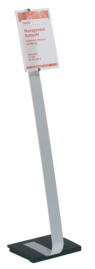 DURABLE Support d'informations CRYSTAL SIGN stand, A4
