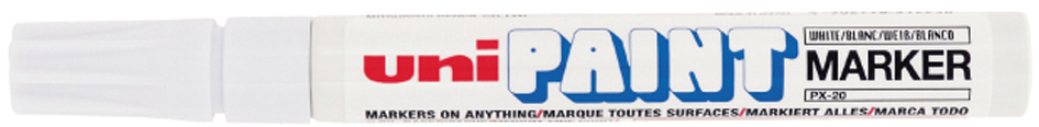 uni-ball Marqueur permanent PAINT PX20, blanc