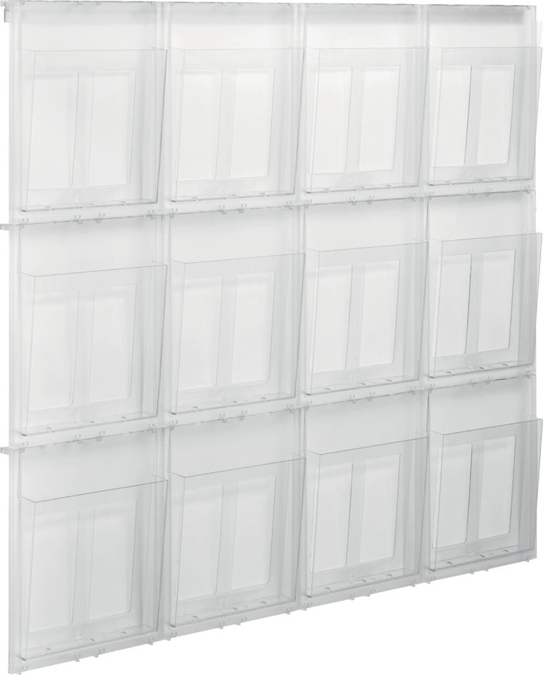 Porte-brochures mural "the placativ", 12 compartiments