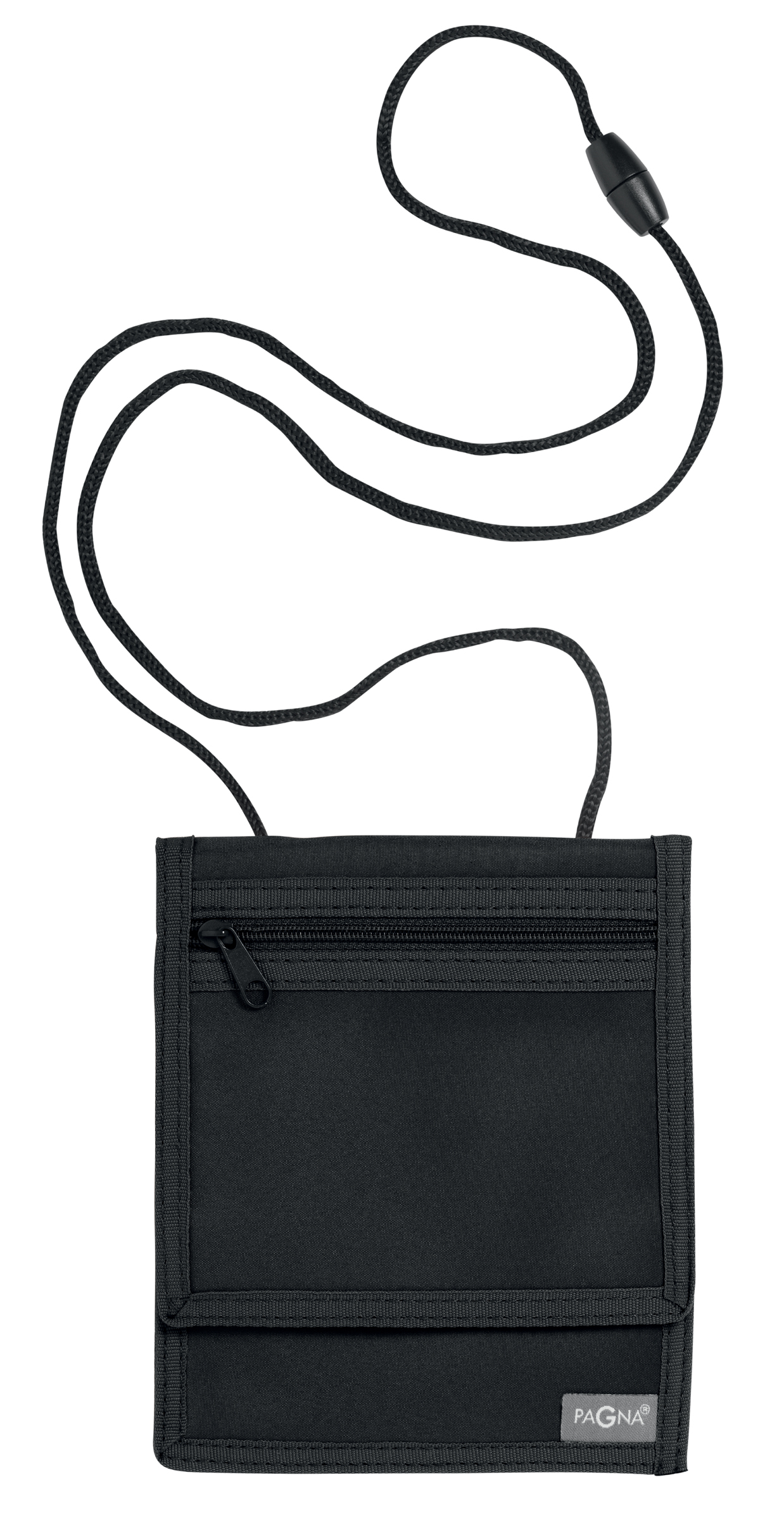 PAGNA Pochette tour de cou XL, nylon, noir