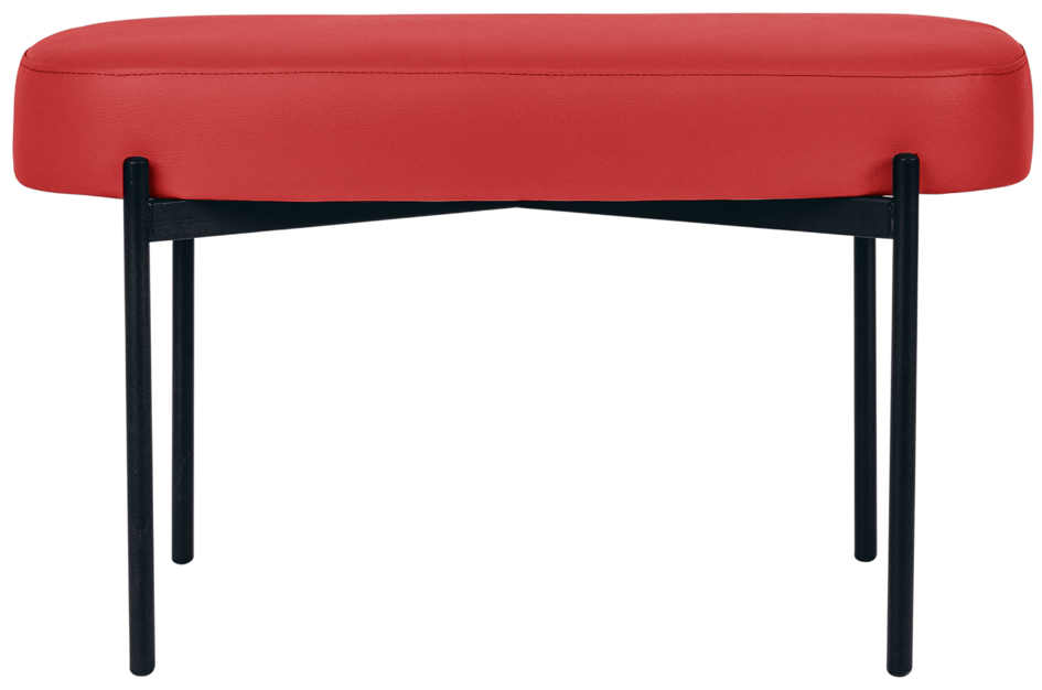 PAPERFLOW Banc oval GAIA, taille M, habillage similicuir