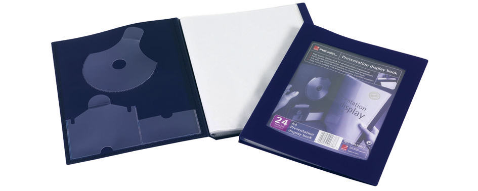 Rexel Protège documents de présentation, format A4, noir