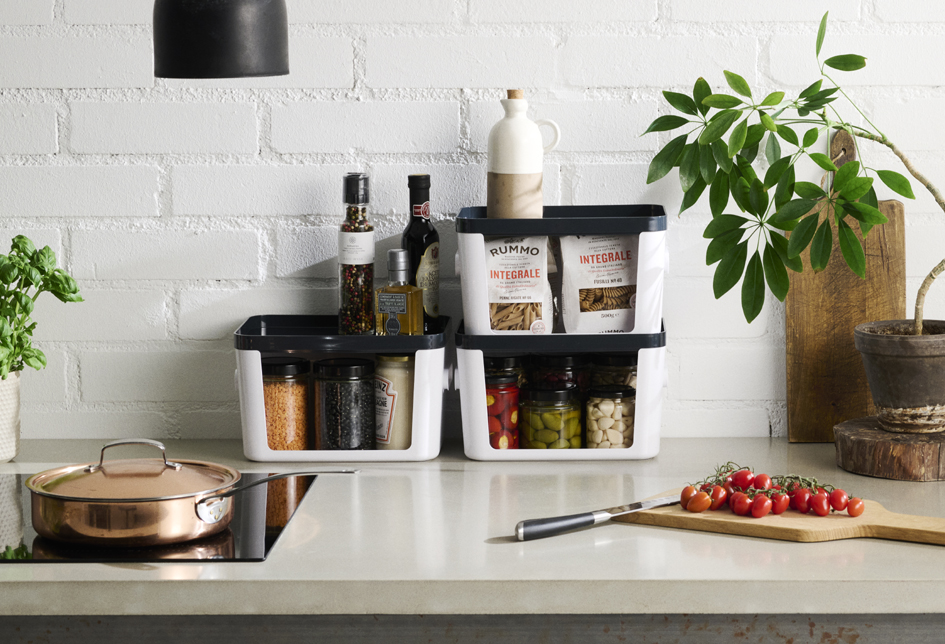 Boîtes de rangement, plastique
