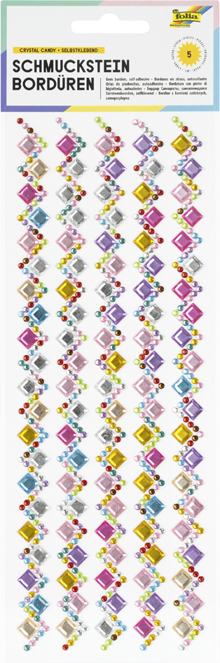 folia Bordure en strass 'Candy 1', autocollant