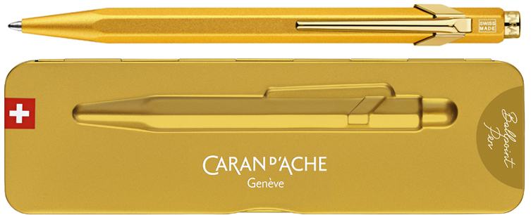 CARAN D'ACHE Stylo à bille 849 GoldBar, or