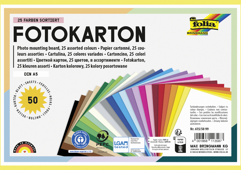 Cartons de bricolage (300 g/m2), A5