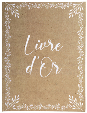 EXACOMPTA Livre d'or 'Kraft, 220 x 270 mm, brun