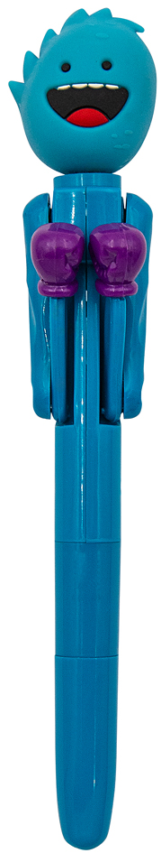 Stylo à bille monstre "Lucky Punch", bleu clair