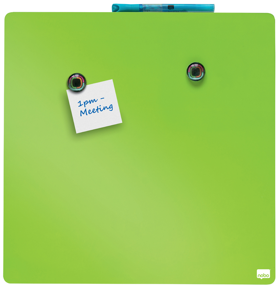 nobo Tableau mémo carré, (L)360 x (H)360 mm, vert