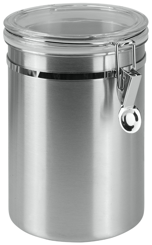 metaltex Boîte de conservation, 2,0 L, rond, inox, argent