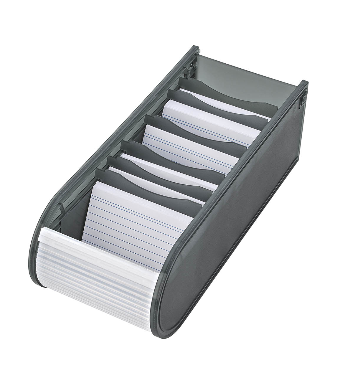WEDO Fichier éducatif A8 paysage, 100 fiches, gris