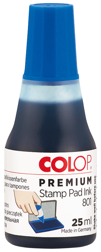 COLOP Encre tampon '801' pour cassette d'encrage, bleu