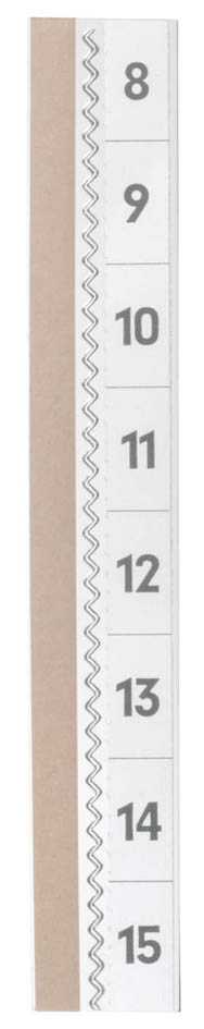 DURABLE Onglet autocollant TABFIX, 2 lignes, transparent