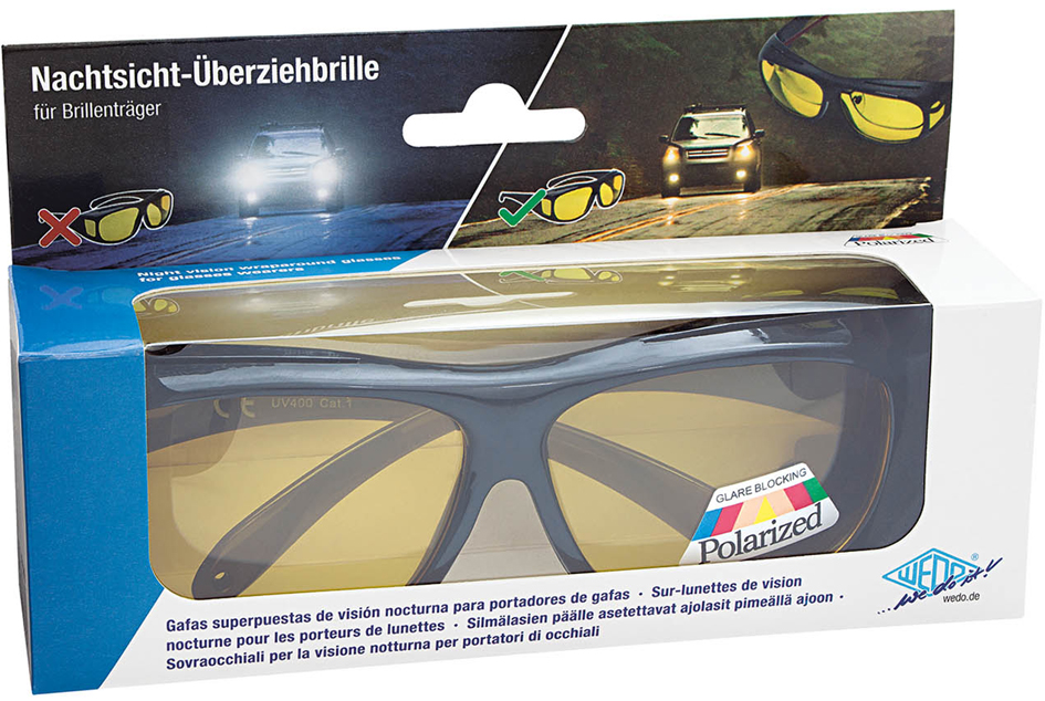 Sur-lunettes de vision nocturne pour les conducteurs, dans un emballage blister