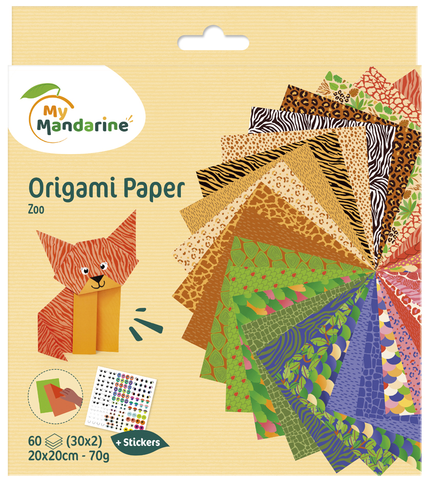 Feuilles à plier, motifs