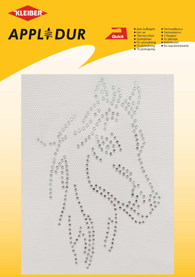 KLEIBER Application strass XL 'Tête de cheval 1'
