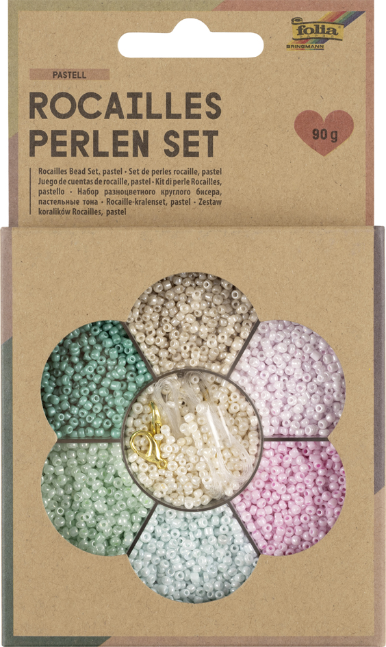 Set de perles de rocaille PASTEL
