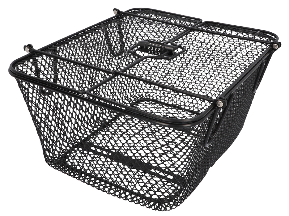 FISCHER Panier pour porte-bagages de vélo PLUS Safe, noir